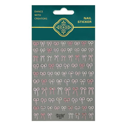 5D Embossed Bowknot Nail Art Stickers