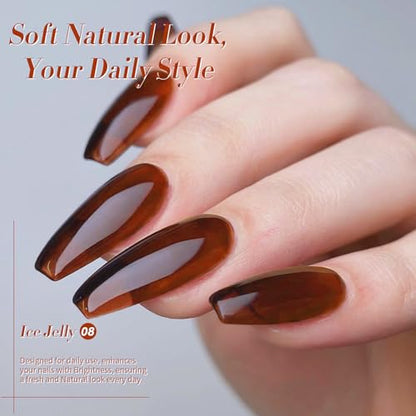 Jelly Brown Gel Nail Polish