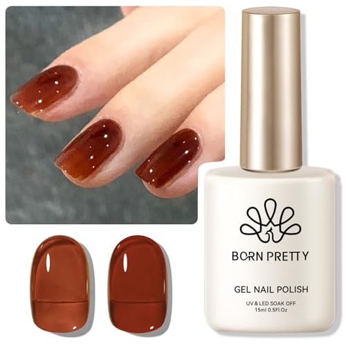 Jelly Brown Gel Nail Polish