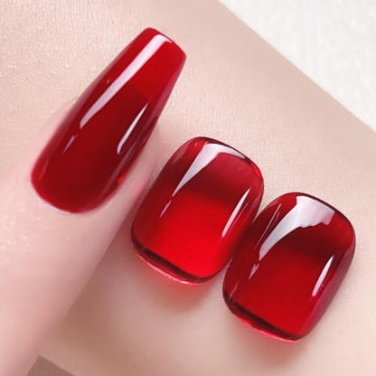 Jelly Burgundy Gel Nail Polish