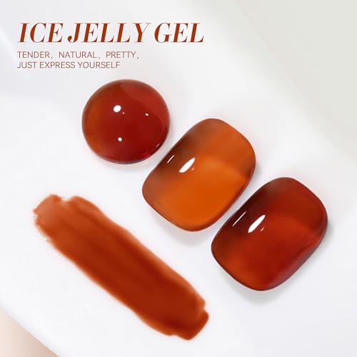 Jelly Brown Gel Nail Polish