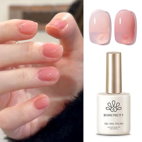 Coral Pink Jelly Gel Nail Polish