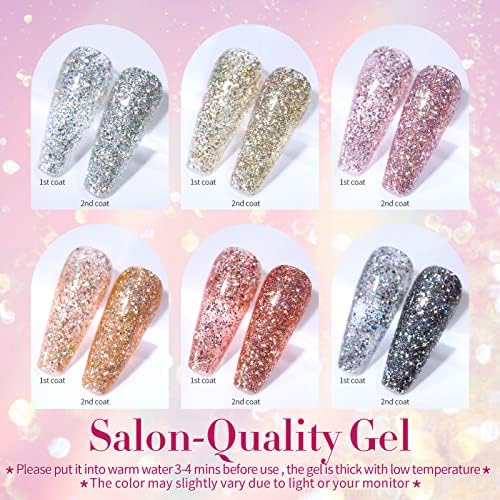 Glitter Gel Nail Polish Set