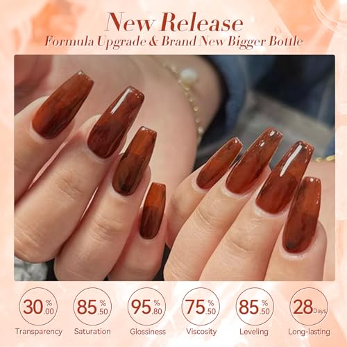 Jelly Brown Gel Nail Polish