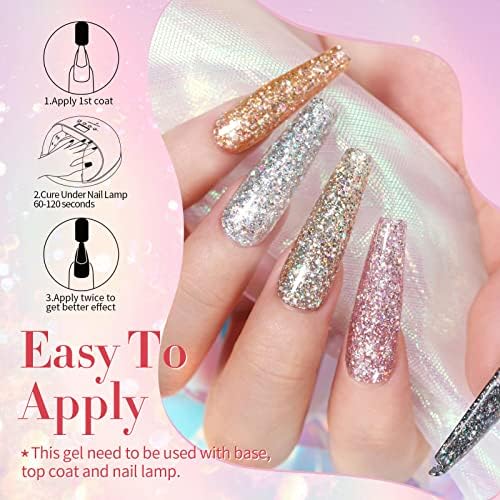 Glitter Gel Nail Polish Set