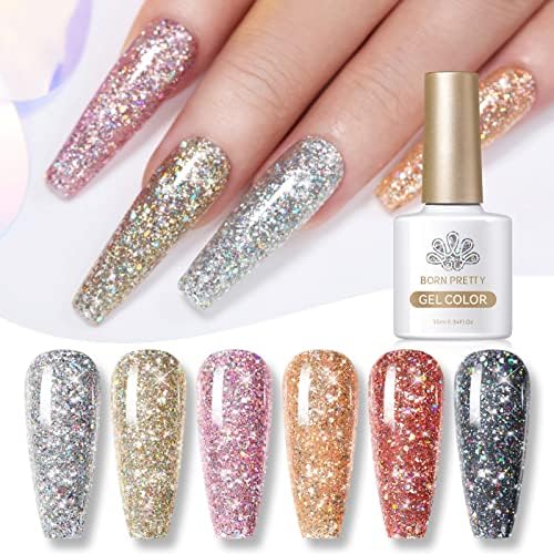 Glitter Gel Nail Polish Set