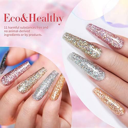 Glitter Gel Nail Polish Set