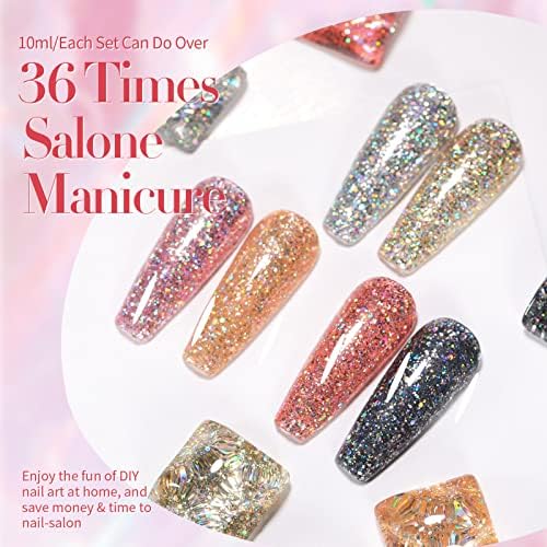 Glitter Gel Nail Polish Set