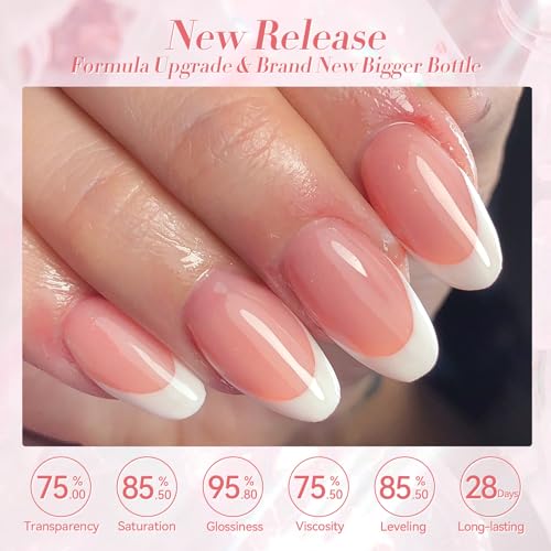 Coral Pink Jelly Gel Nail Polish