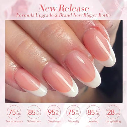 Coral Pink Jelly Gel Nail Polish