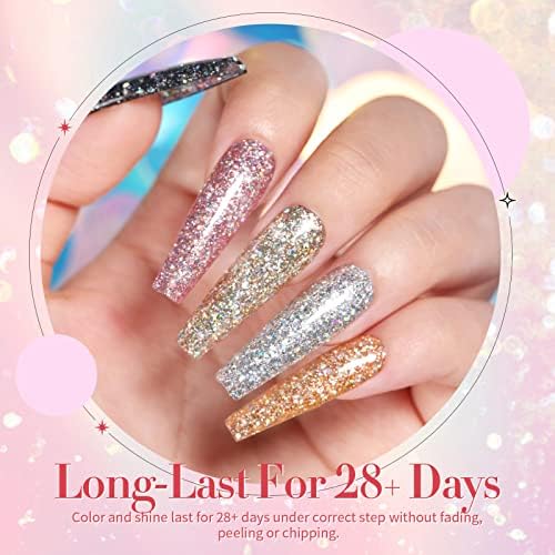 Glitter Gel Nail Polish Set