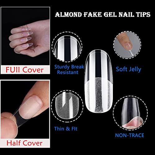 Short Almond Fake Nails