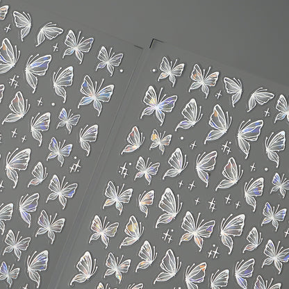 5D Butterfly & Flower Nail Stickers